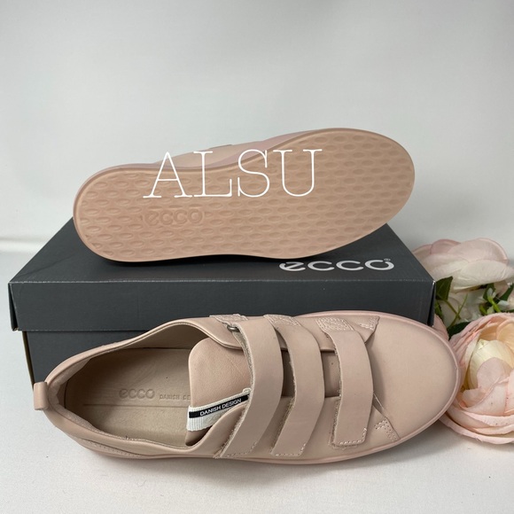 🌸 SALE 🌸 ECCO Soft 8 Ladies Strap Sneakers Rose Dust AUTHEN Size 440513 01118 - Picture 4 of 8